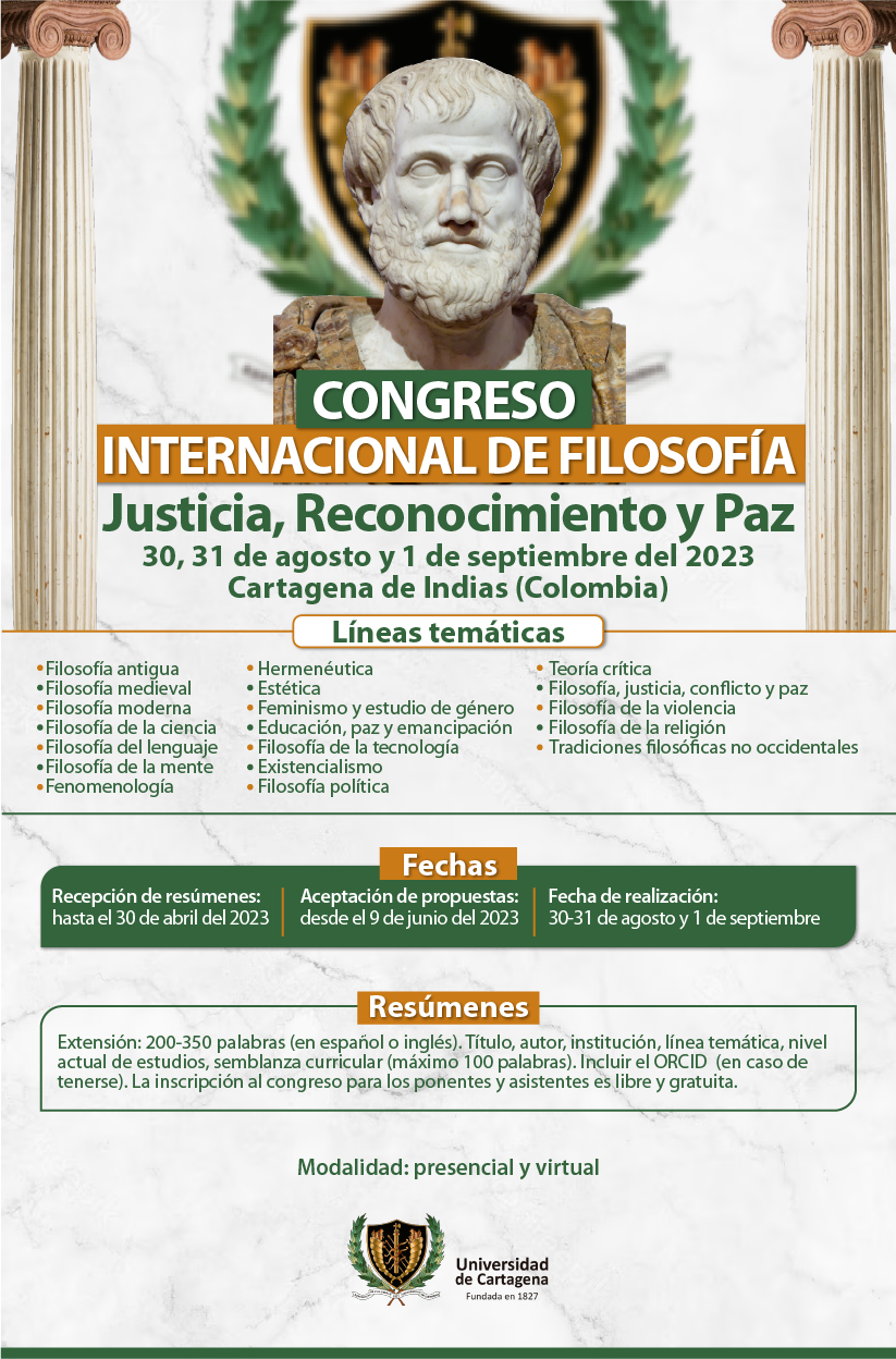 Congreso Internacional de Filosofía: Justicia, reconocimiento y paz ...